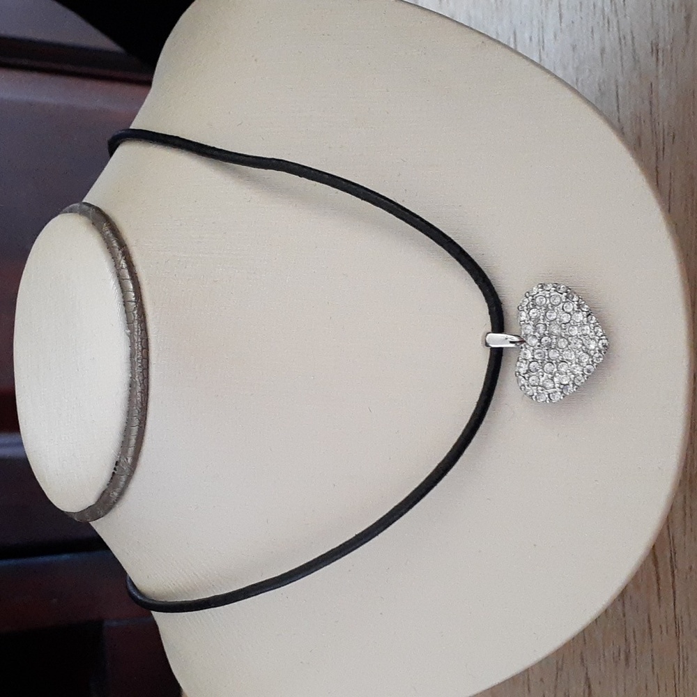 Swarovski Crystal Heart Pendant Necklace RR106